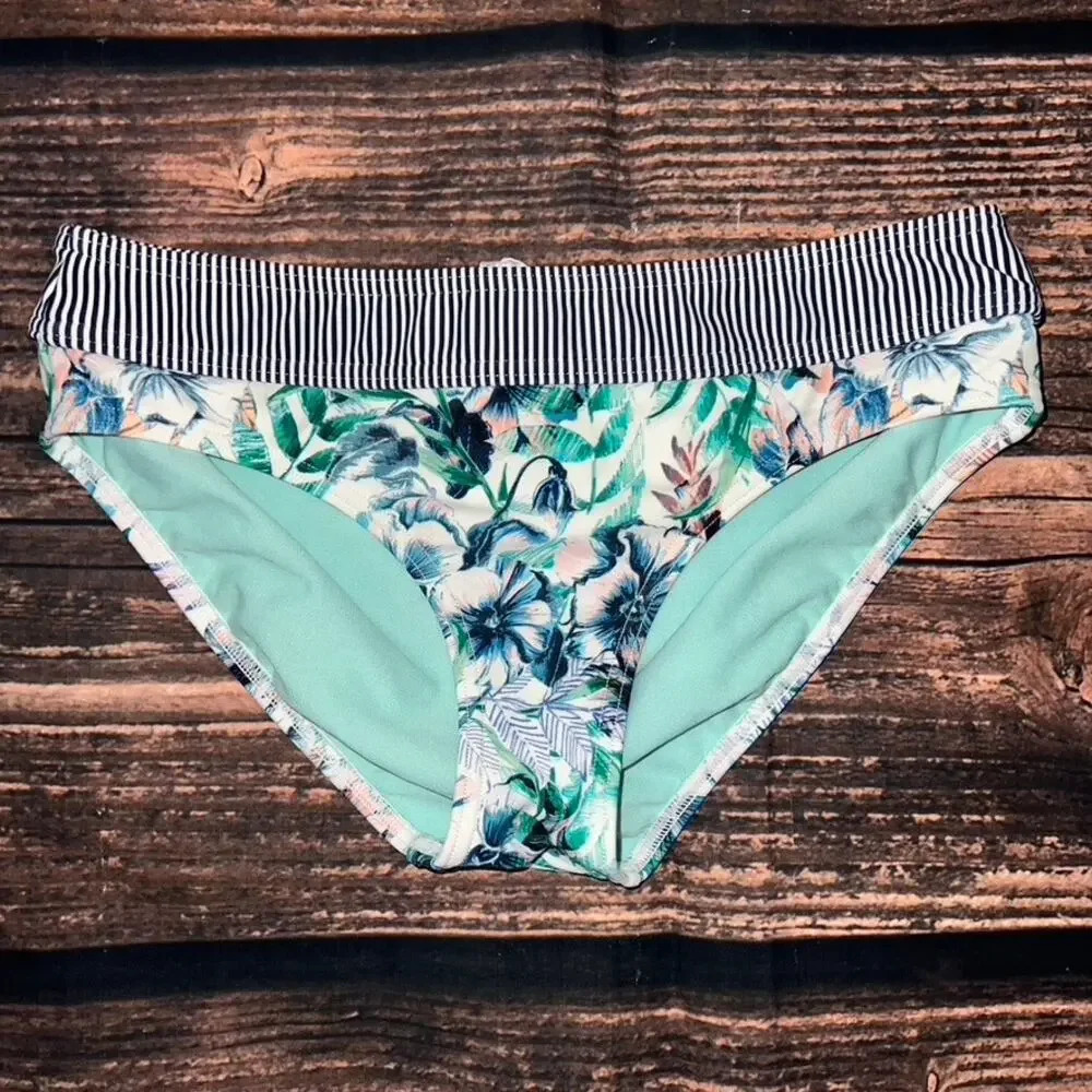 prAna Women's XS Multicolor Floral Bikini‎ Bottoms Swimwear